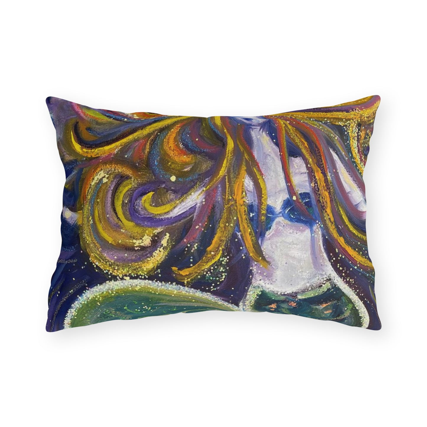 Screaming Siren (Mermaild) Outdoor Pillows