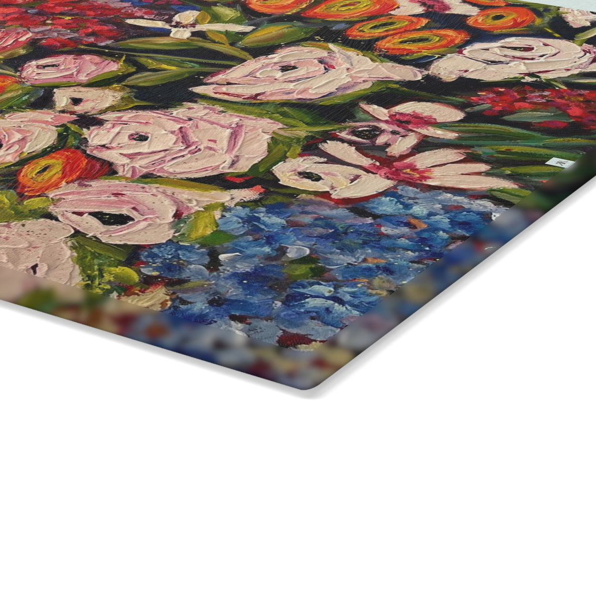 Glass Cutting Board-Moonlight Meadow