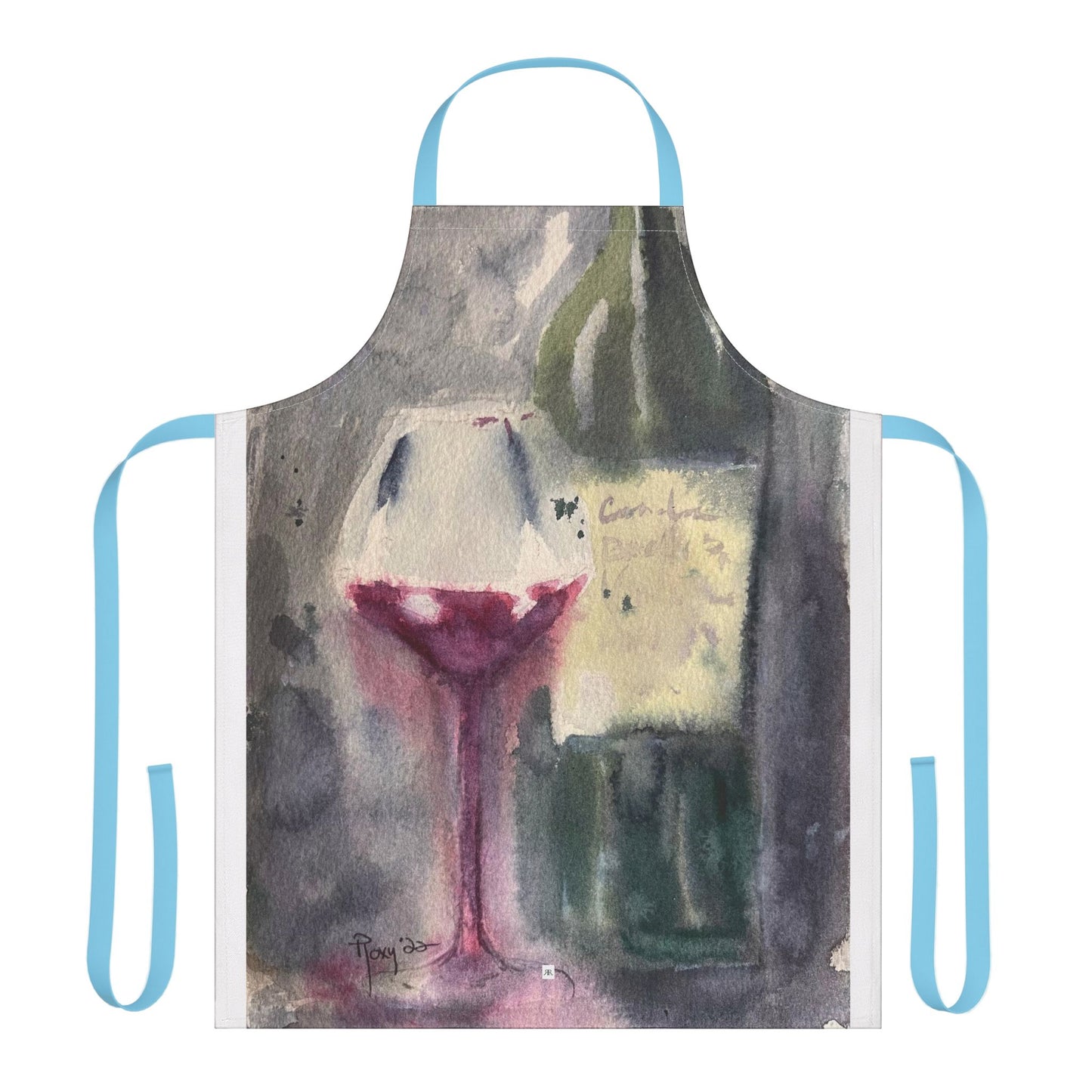 GBV Wine & Clique Glass Art Apron — "Choose Your Straps"