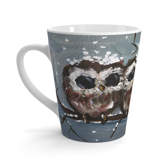 Mug - Three Adorable Baby Owls in Snow-Made in and Ships from USA