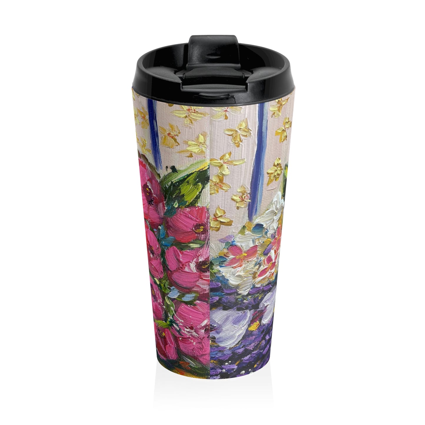 Corbeaux-Wine and Lavender- Stainless Steel Travel Mug