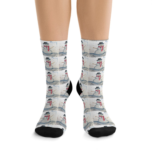 Chaussettes joyeux bonhomme de neige