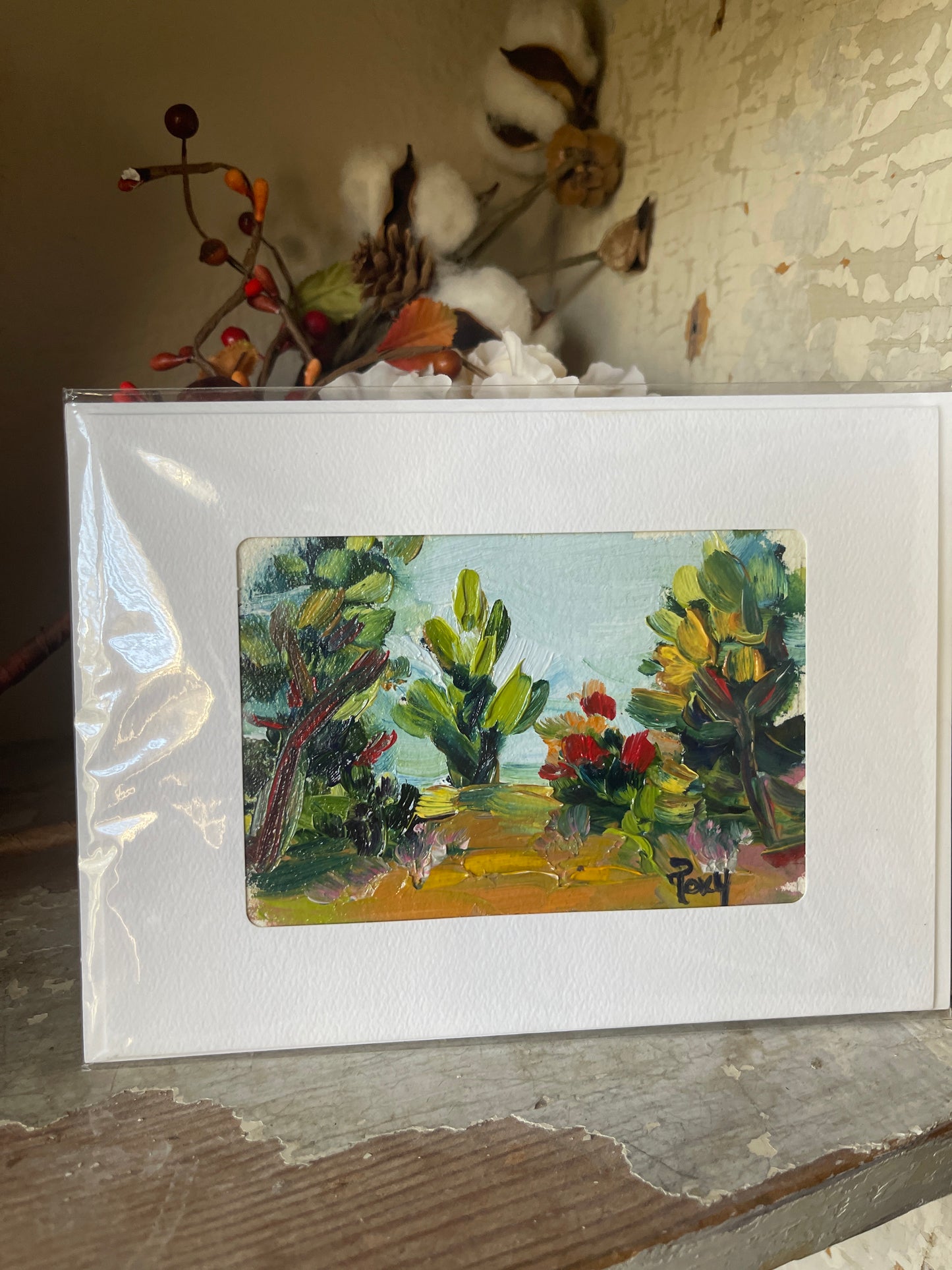 Prickly Pear Original Oil Painting