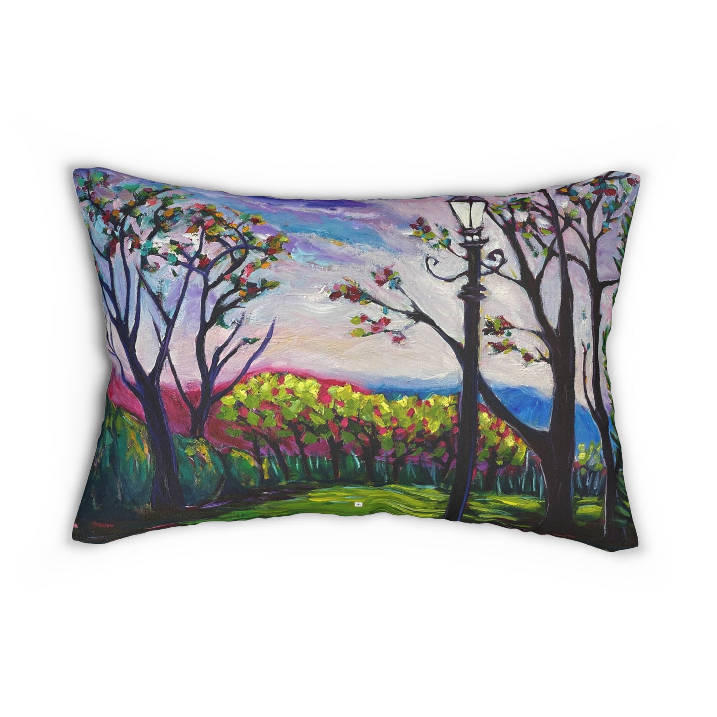 Sundown in Surrey at Stanhill Court Lumbar Pillow