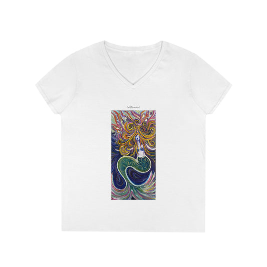 Sirène (alias La Sirène Hurlante) T-shirt avec col en V pour femme