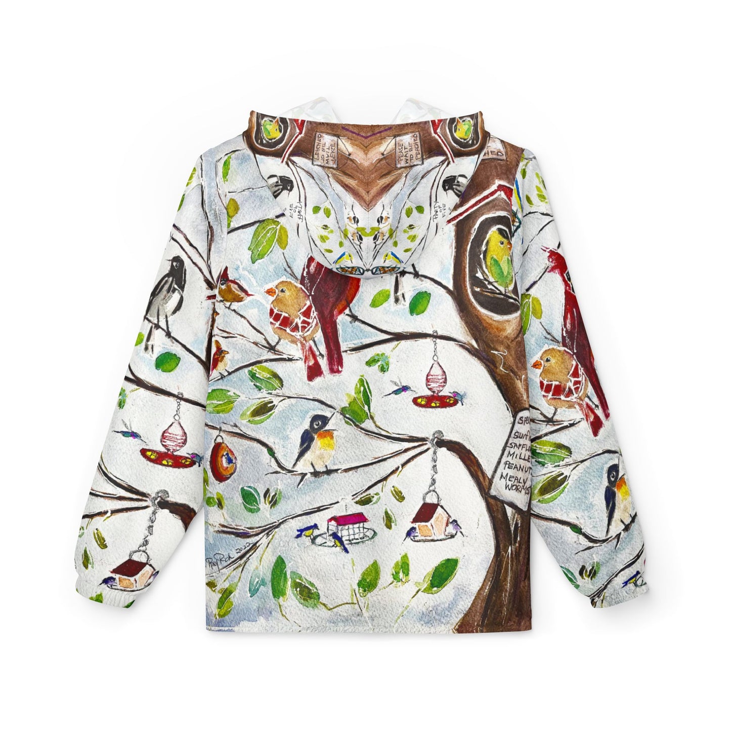 Lightweight Windbreaker Jacket — Party of Five Birds at Bird Restaurant