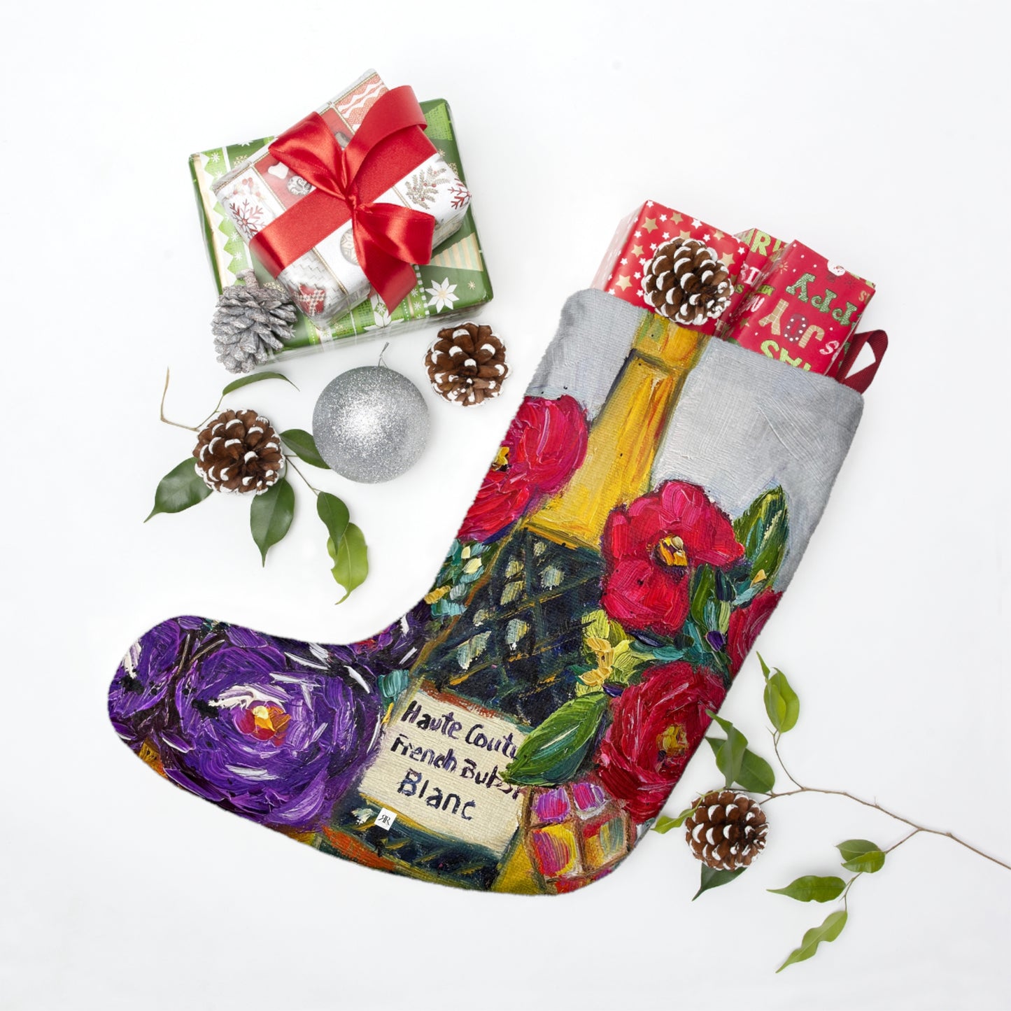 Christmas Stockings - French Bubbles-Haute Couture Champagne