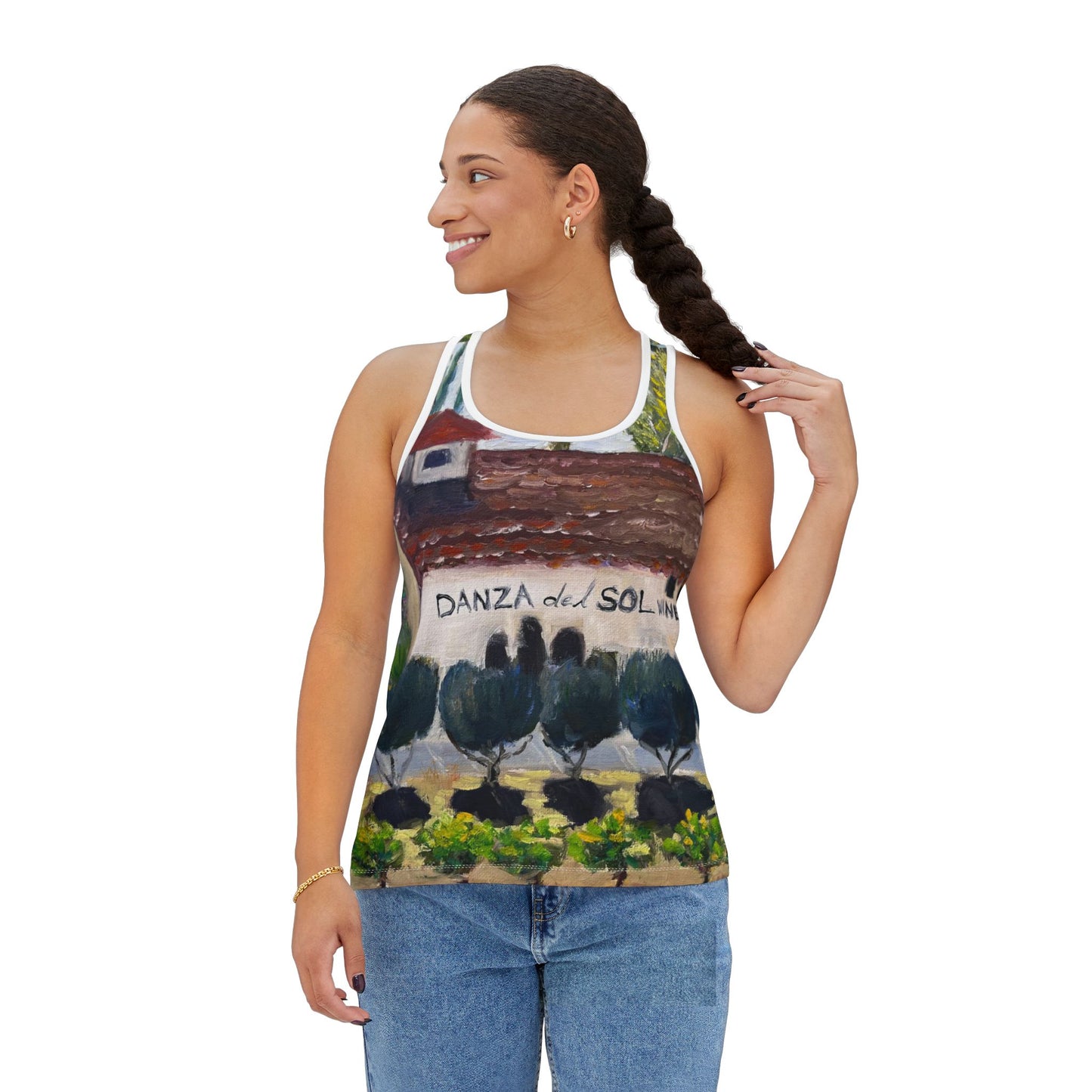 Women's Racerback Tank Top-Danza del Sol-Temecula