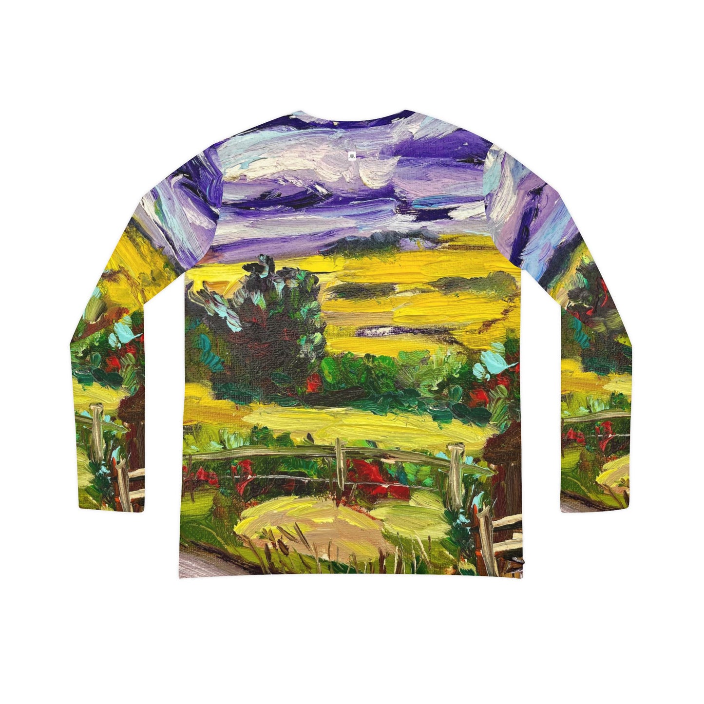 Women's Long Sleeve V-neck Shirt -Solitude in Churchill-Cotswolds