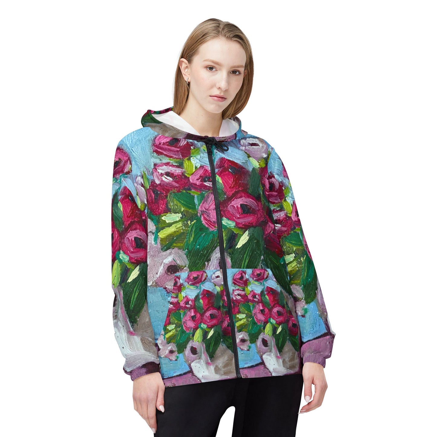 Lightweight Windbreaker Jacket — Blushing Blooms