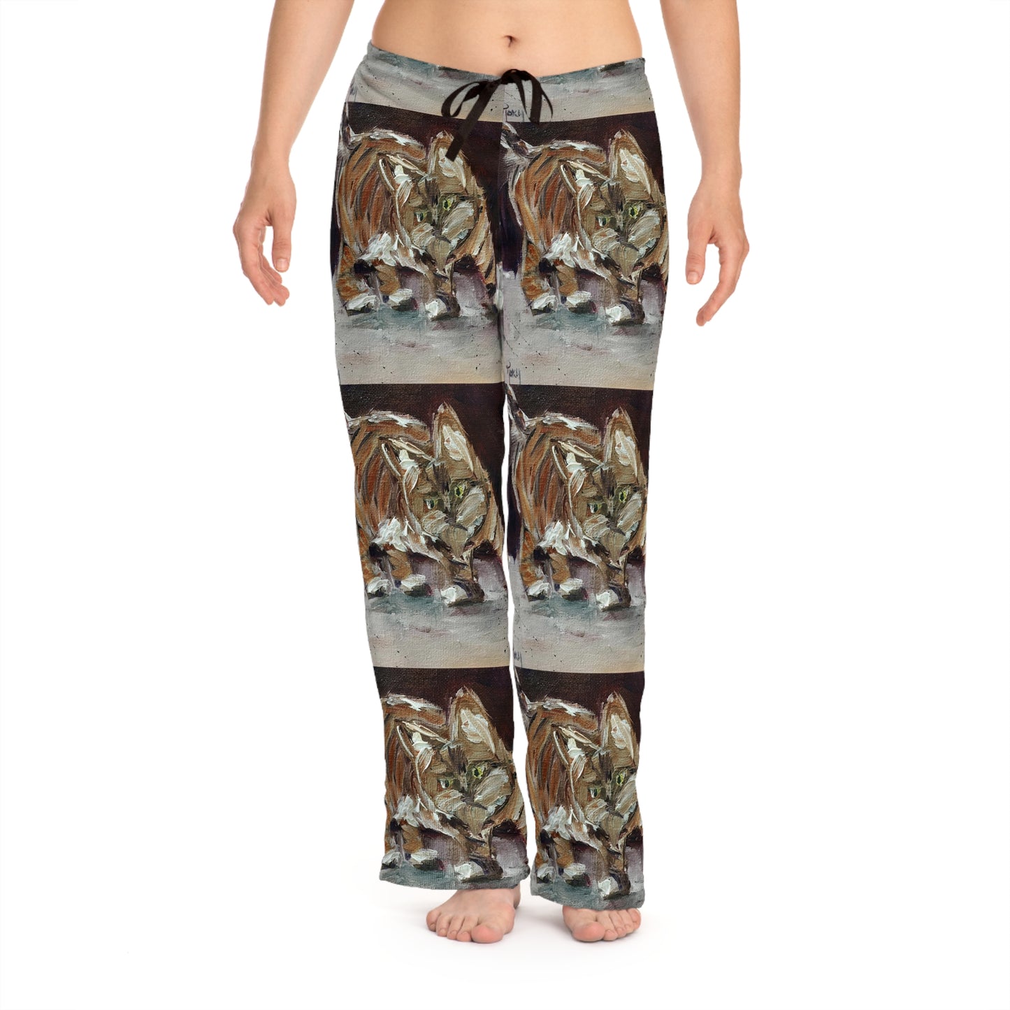 Pajama Pants - Toulouse Tabby Kitten- Women's Pajama Pants