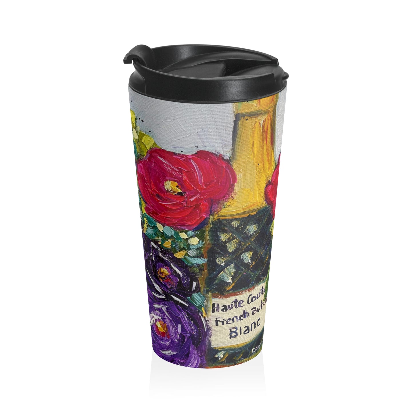 French Bubbles Stainless Steel Travel Mug