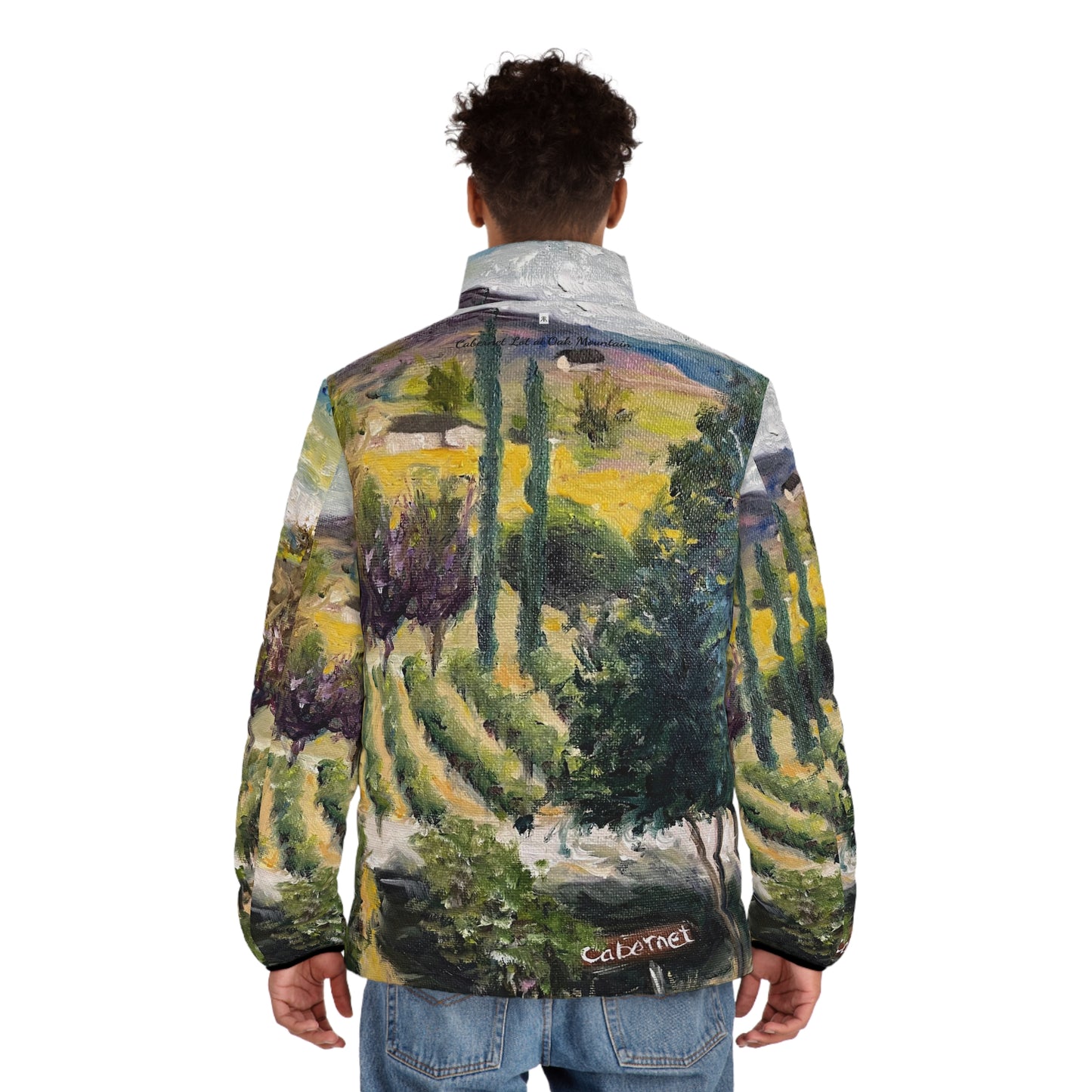 Men's Puffer Jacket - Roxy Rich Art, Unique Bright Cabernet Lot at Oak Mountain