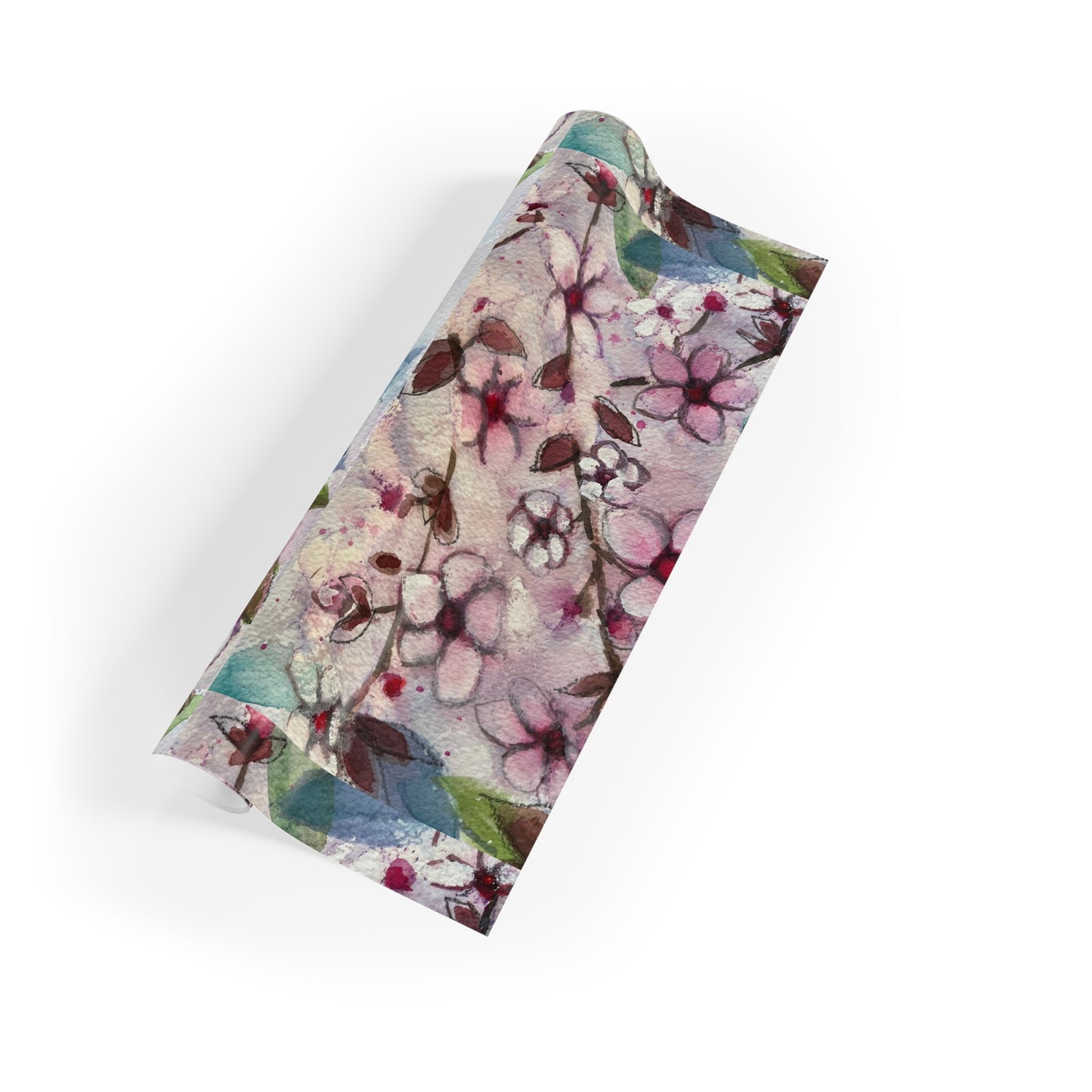 Papel de regalo de colibrí en flores de cerezo 1 pieza