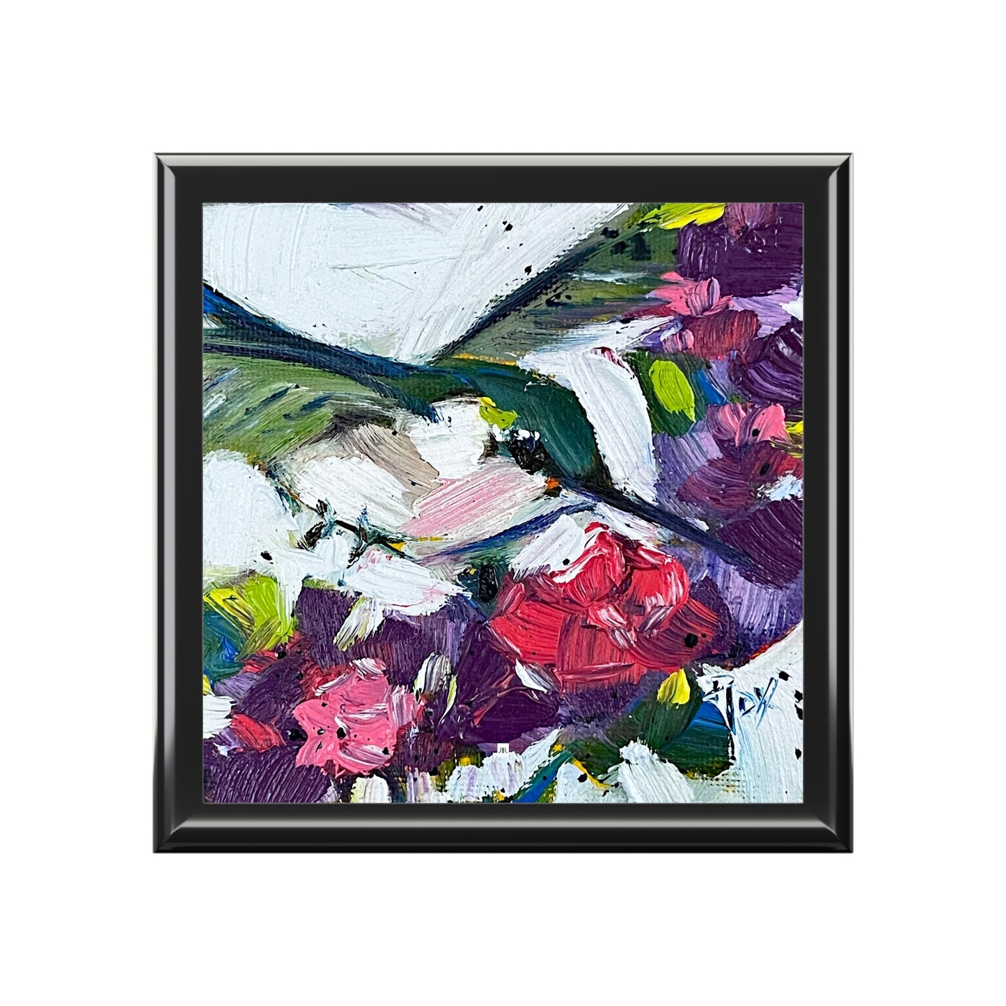 Jewelry Box-Floating on Flowers Hummingbird