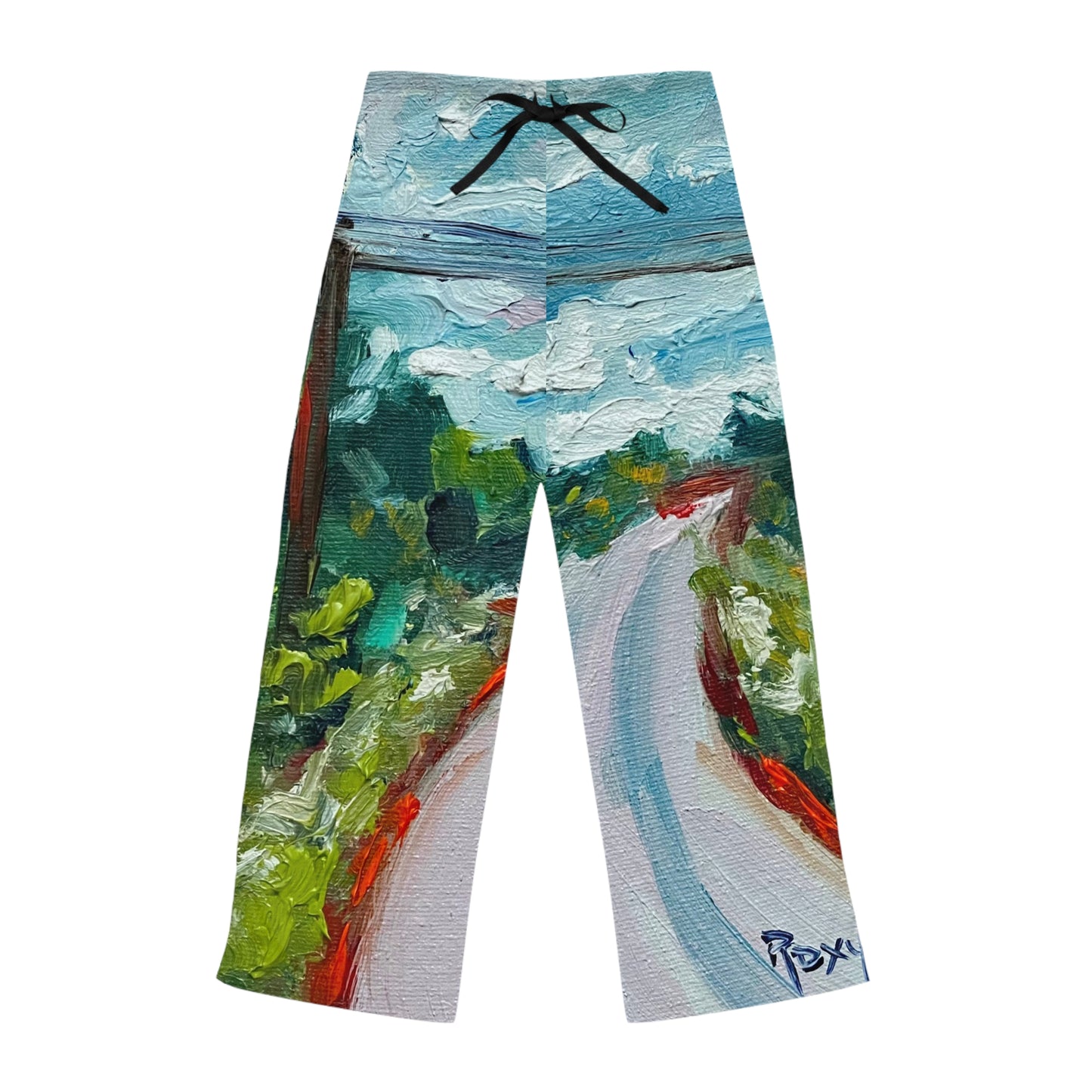 Women's Pajama Pants-Road to Tranquility-Cotswolds