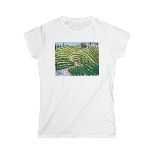 Road to the Villa at Gershon Bachus Vintners Women's Softstyle  Semi-Fitted Tee