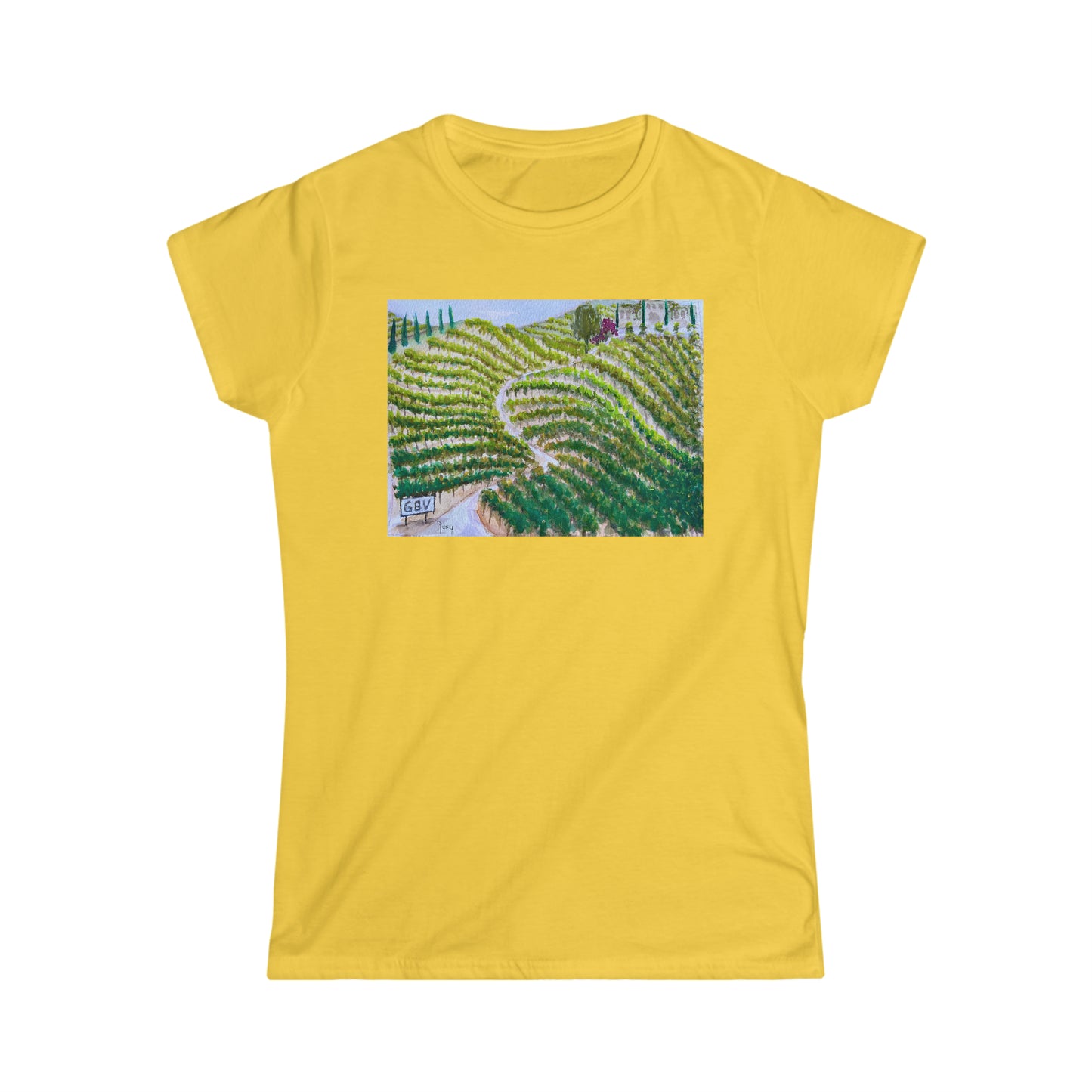 Road to the Villa at Gershon Bachus Vintners Women's Softstyle  Semi-Fitted Tee