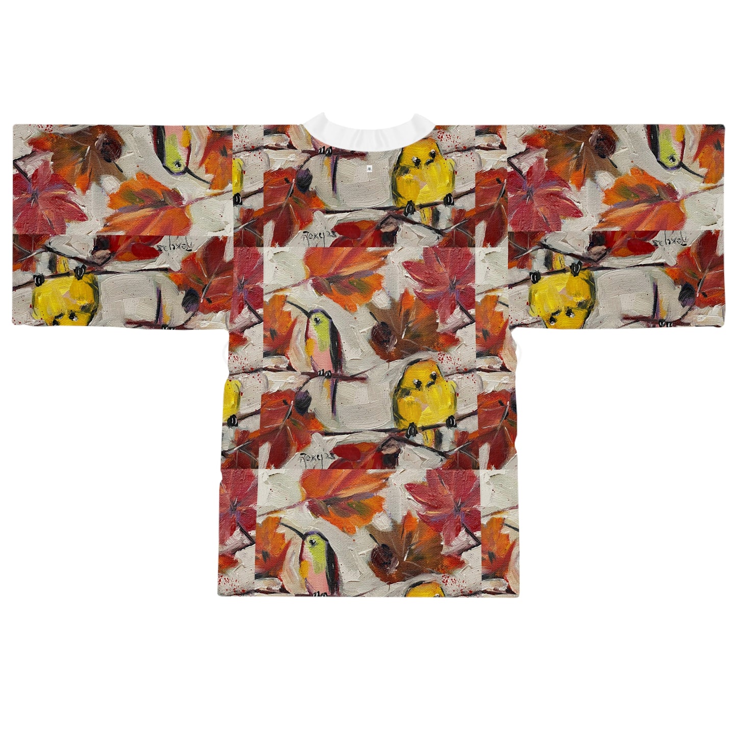 Kimono Robe - Fall Feathers