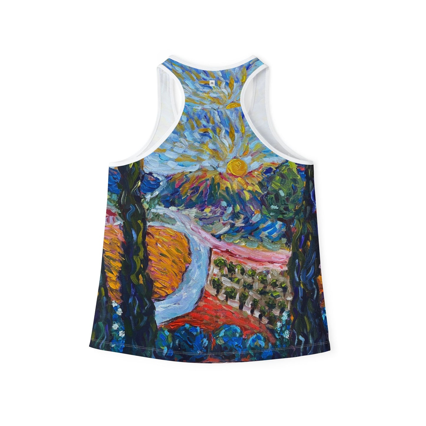 Women's Racerback Tank Top-Sunny Cypresses-Robert Renzoni