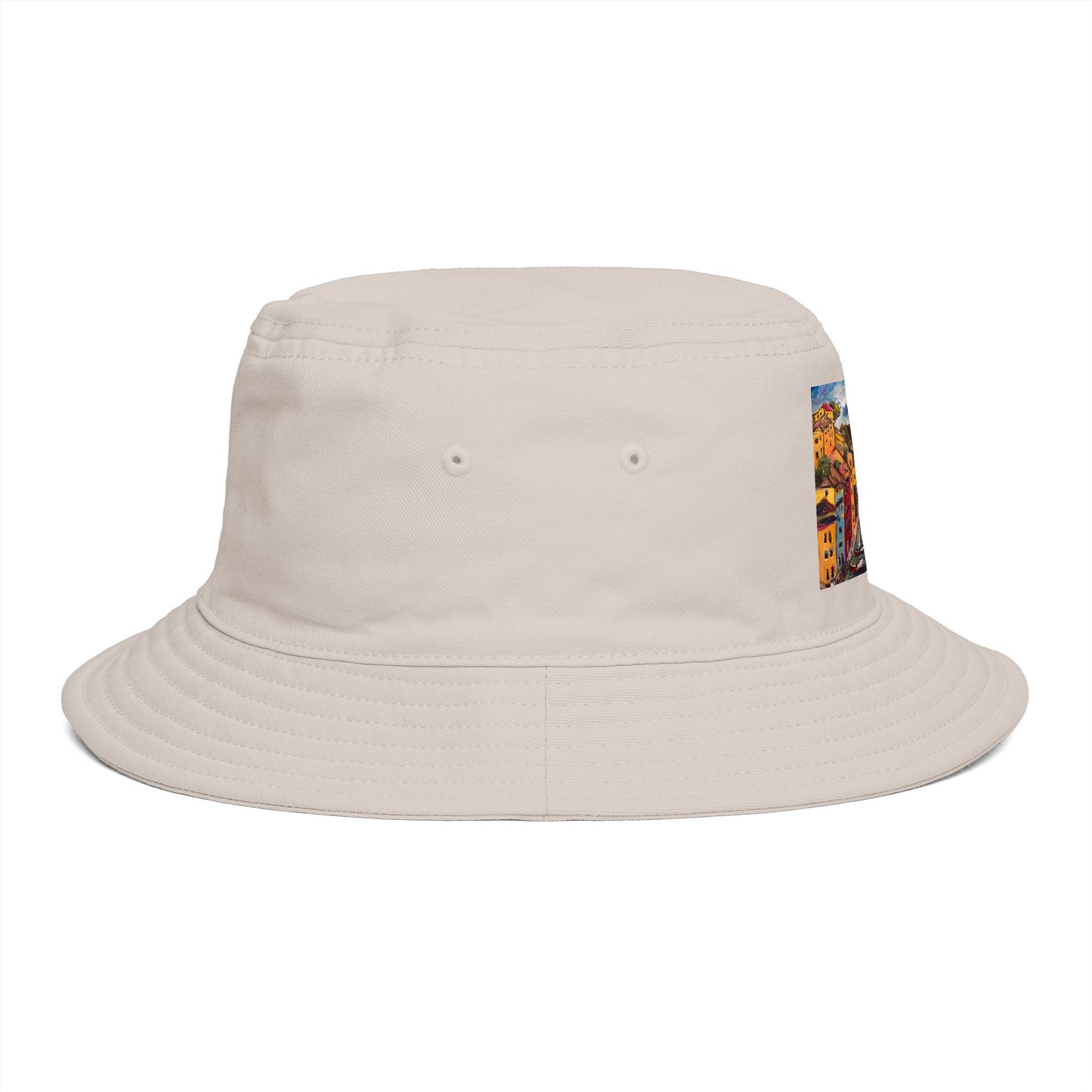 Roxy Rich Fine Art  Portofino Harbor - Bucket Hat — Stylish Durable Travel Hat