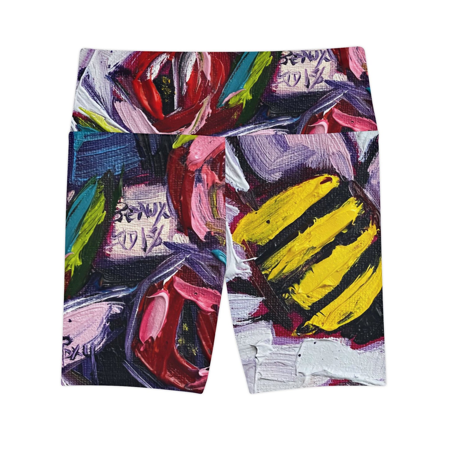 Women's Workout Shorts - Bee Happy