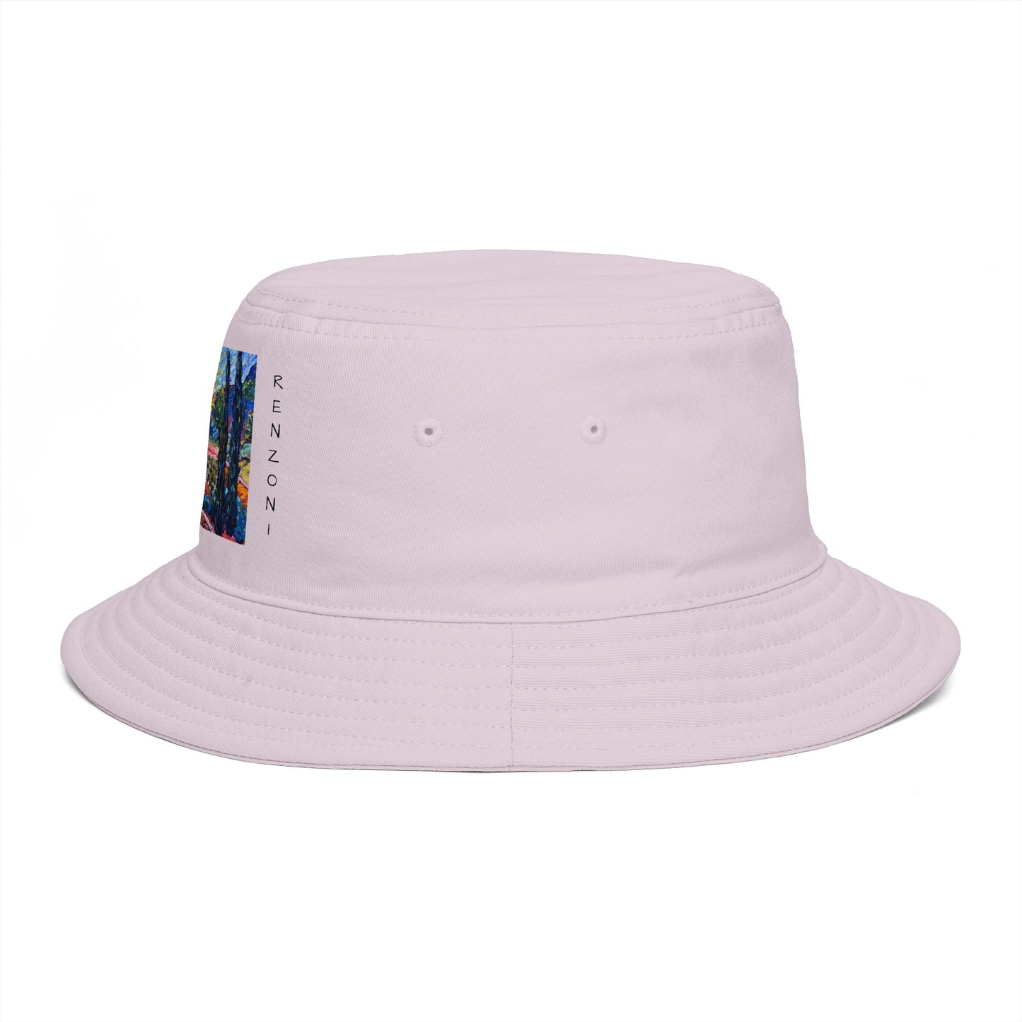 Roxy Rich Fine Art  Sunny Cypresses at Robert Renzoni - Bucket Hat — Stylish Durable Travel Hat