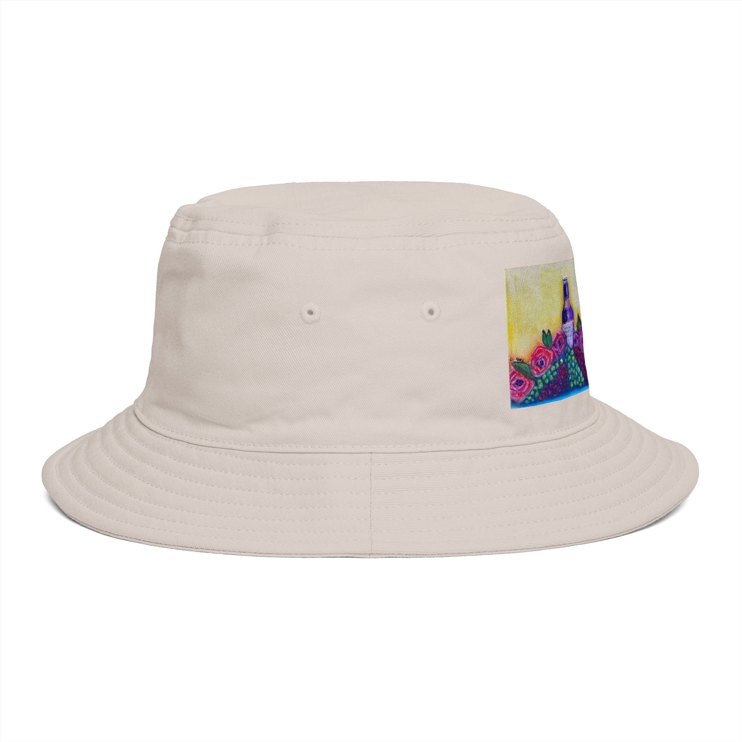 Roxy Rich Fine Art -GBV Wine and Roses - Stylish Durable Bucket Hat