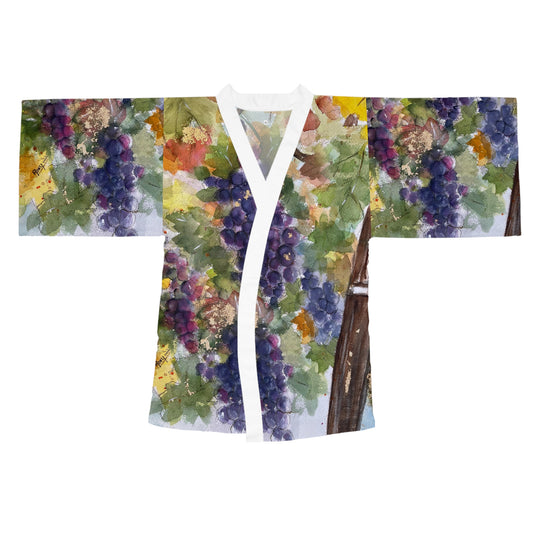 Kimono Robe -Plump Grapes on the Vine