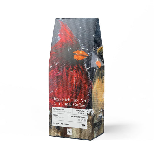 Love at First Flight Snowy Cardinals Christmas Coffee- (Medium-Dark Roast)