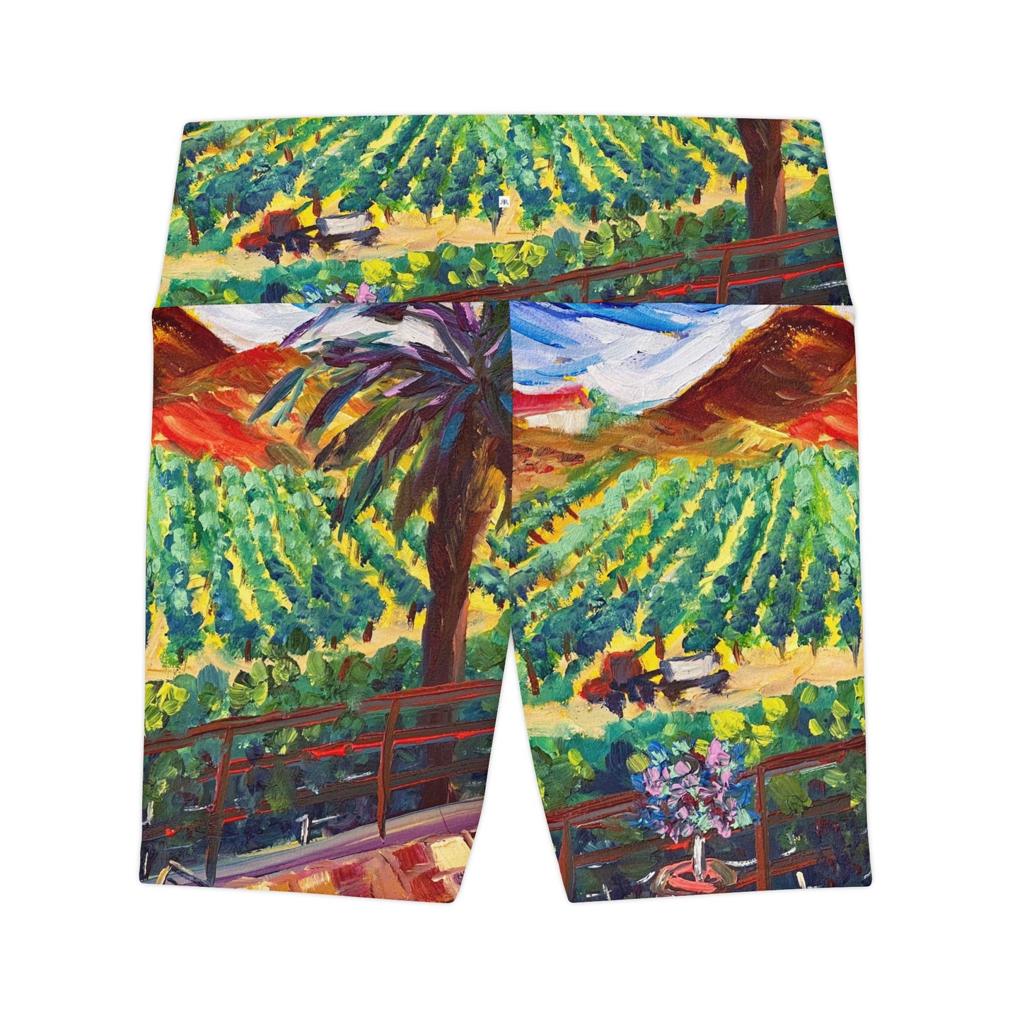 Women's Workout Shorts - Vineyard View at Chapin-Temecula