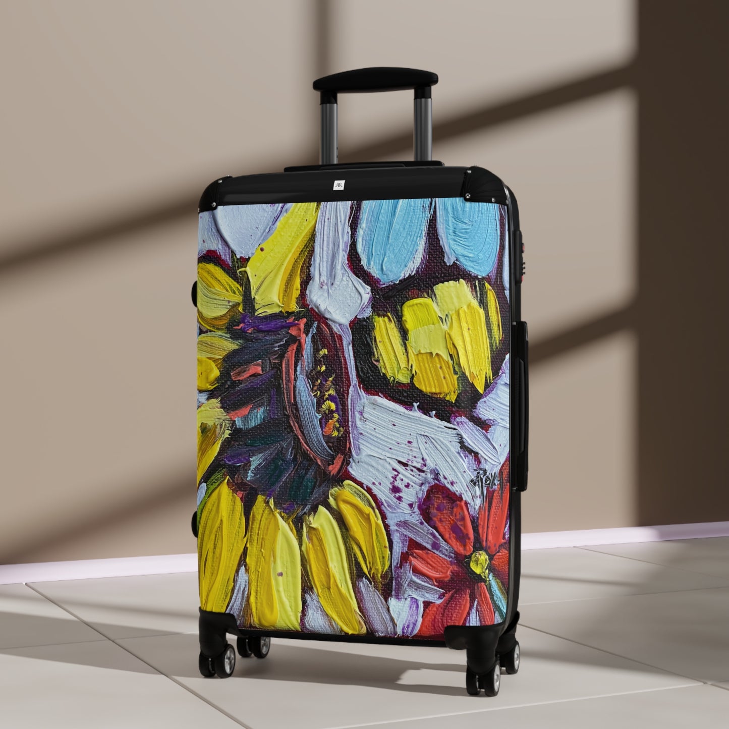 Sun Bee Sunflower and Bee Carry on Suitcase (Choose from 3 sizes)