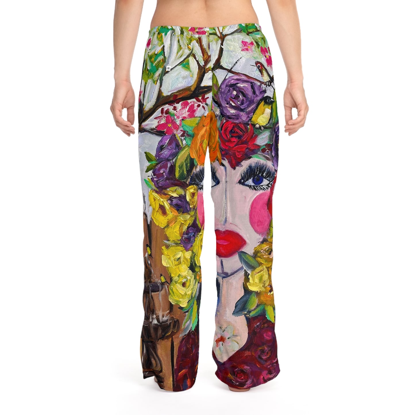 Pajama Pants - Garden Goddess/Birds and Blossoms- Women's Pajama Pants