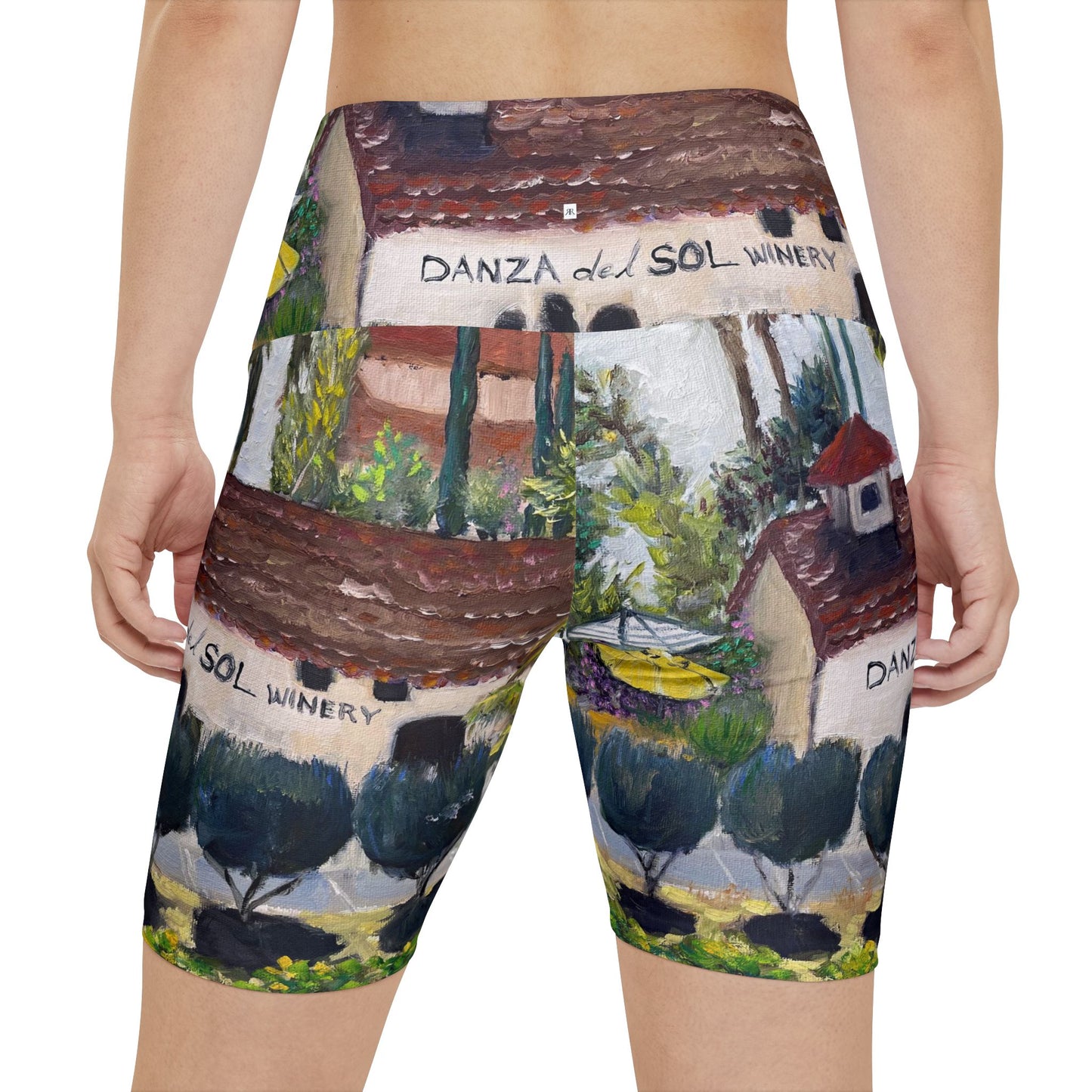 Women's Workout Shorts - Danza del Sol-Temecula