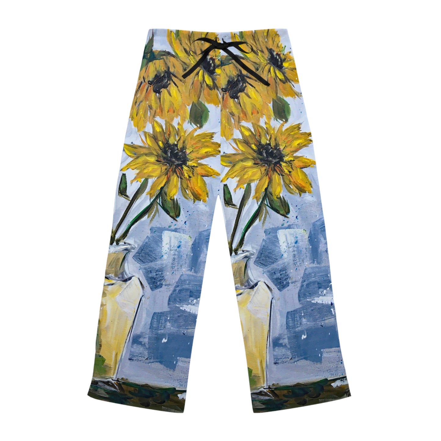 Pajama Pants - Shabby Sunflowers- Women's Pajama Pants