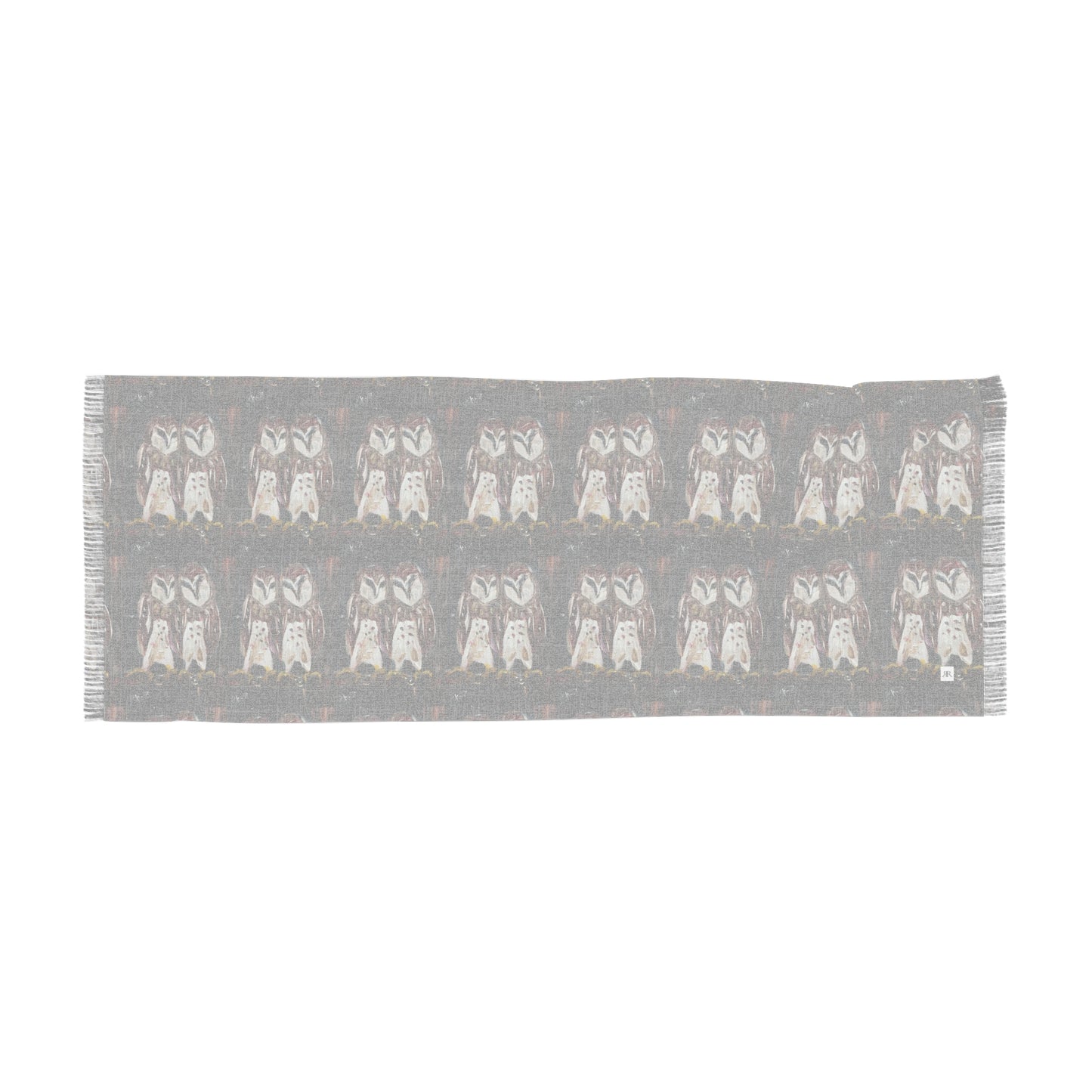 Colorful Scarf — Artistic Lightweight Neck Wrap- Gangsta Barn Owls