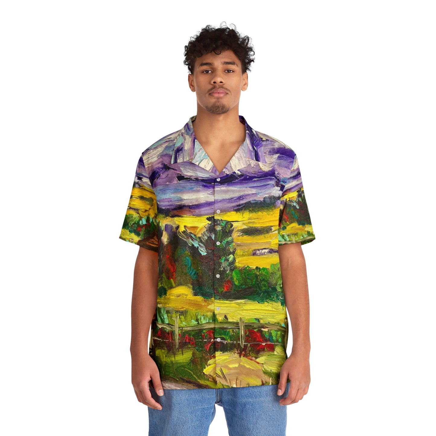 Men's Hawaiian Shirt- Solitude Churchill-Cotswolds