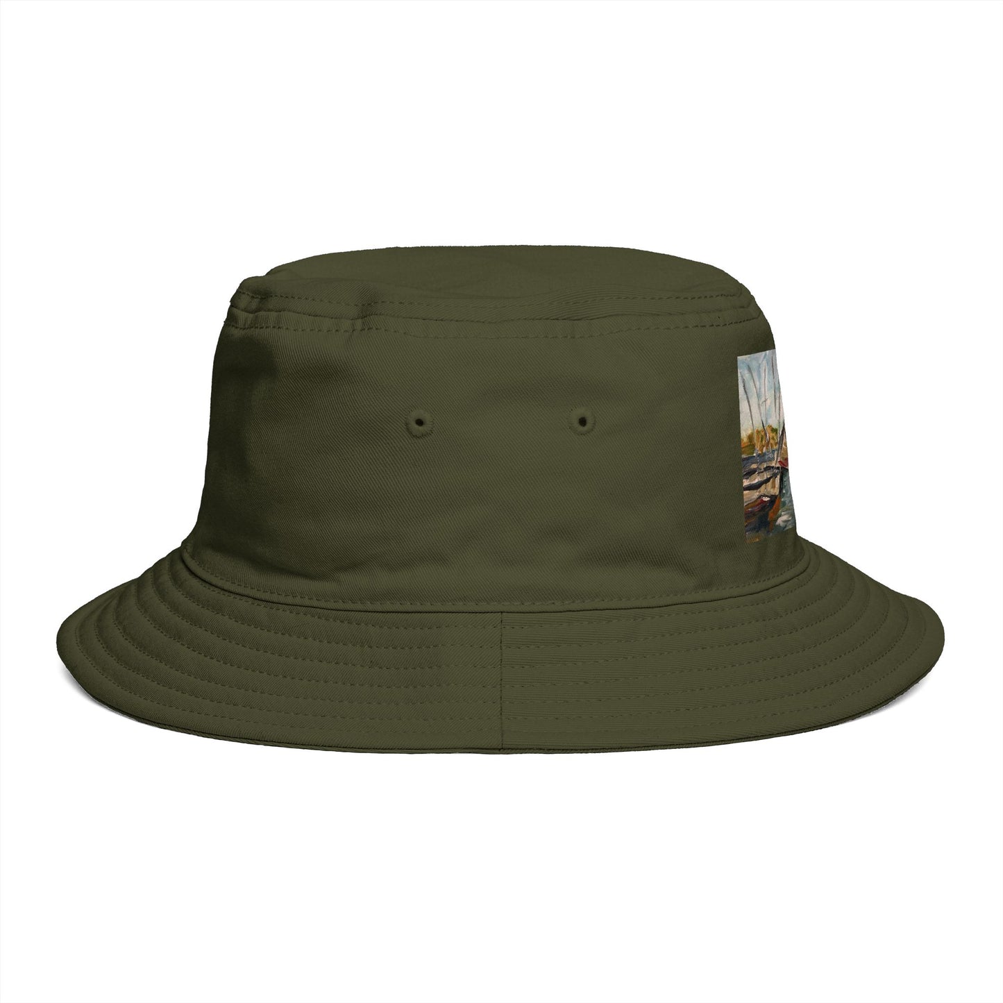 Roxy Rich Fine Art  Harbor Sail- Bucket Hat — Stylish Durable Travel Hat