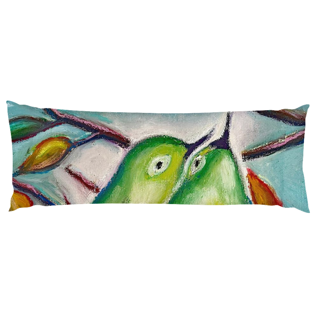 Almohada larga Pájaros carnívoros