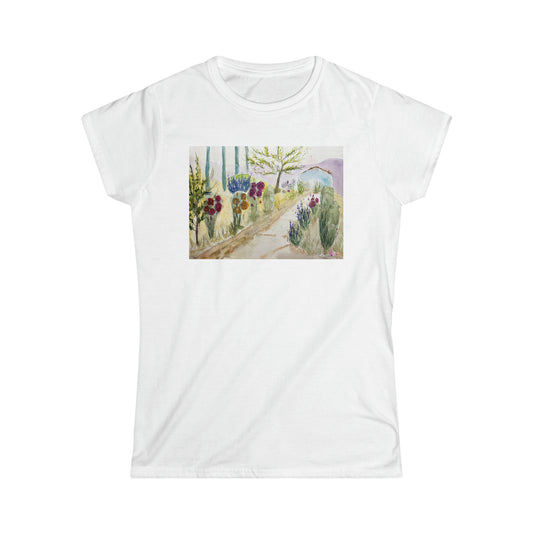 Christina's Garden at Gershon Bachus Vintners T-shirt semi-ajusté softstyle pour femme