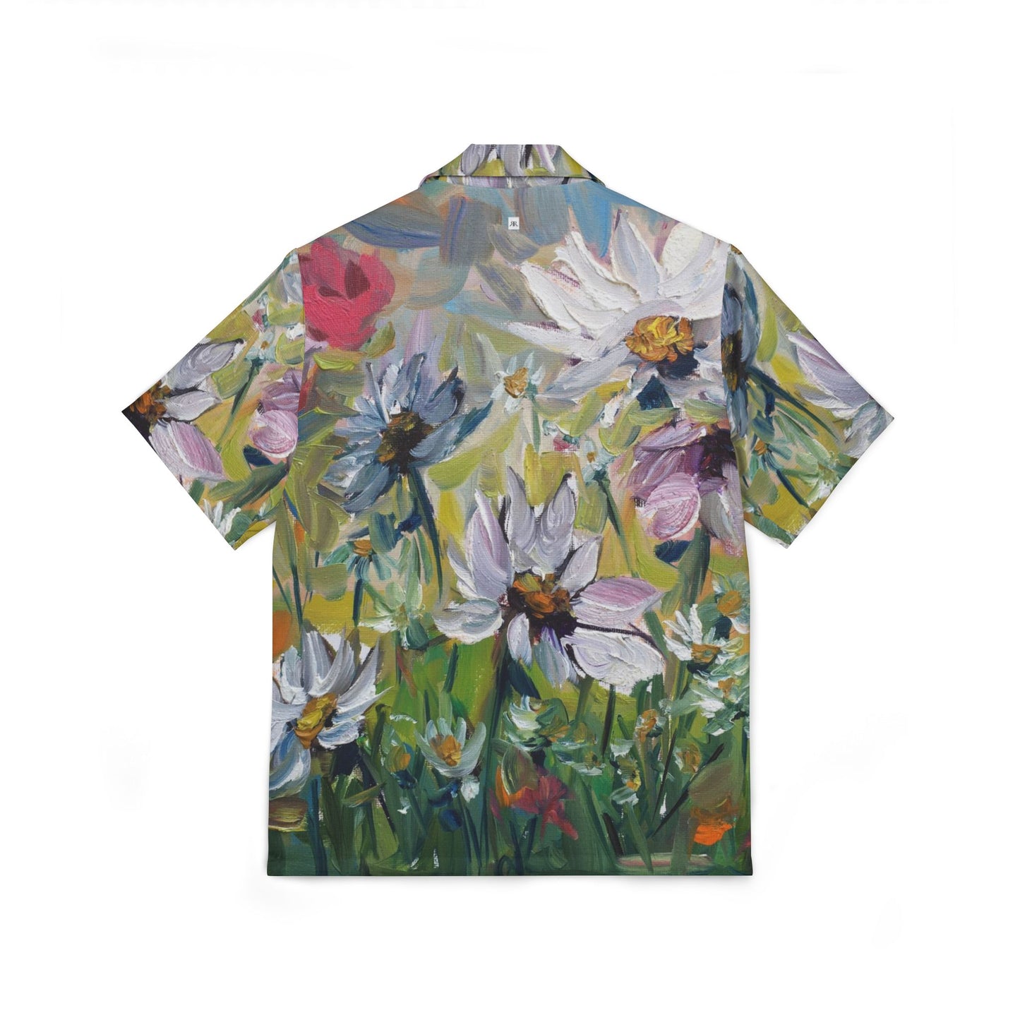 Men's Hawaiian Camp Shirt (AOP)-Daisies Garden