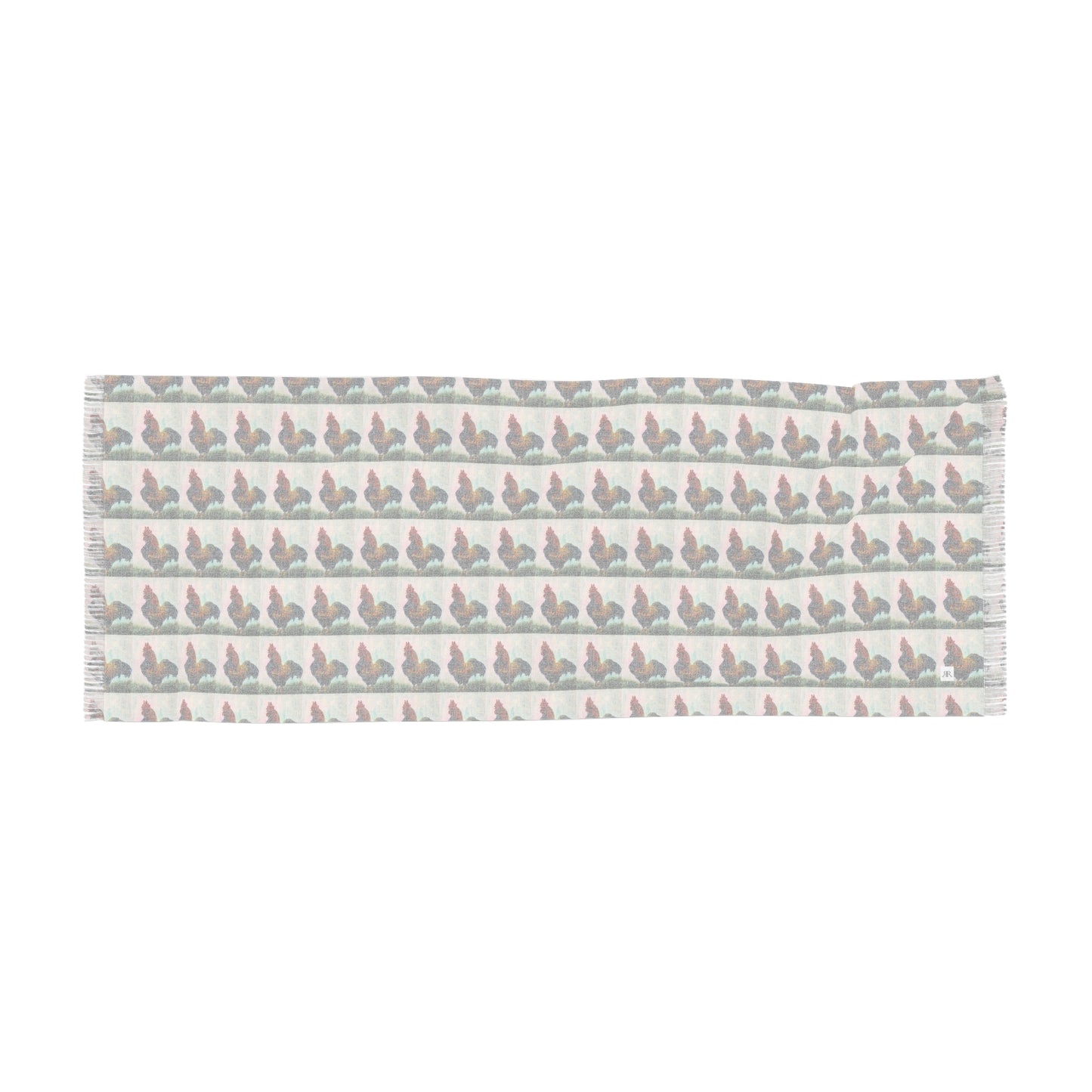 Colorful Scarf — Artistic Lightweight Neck Wrap- Handsome Cock Rooster