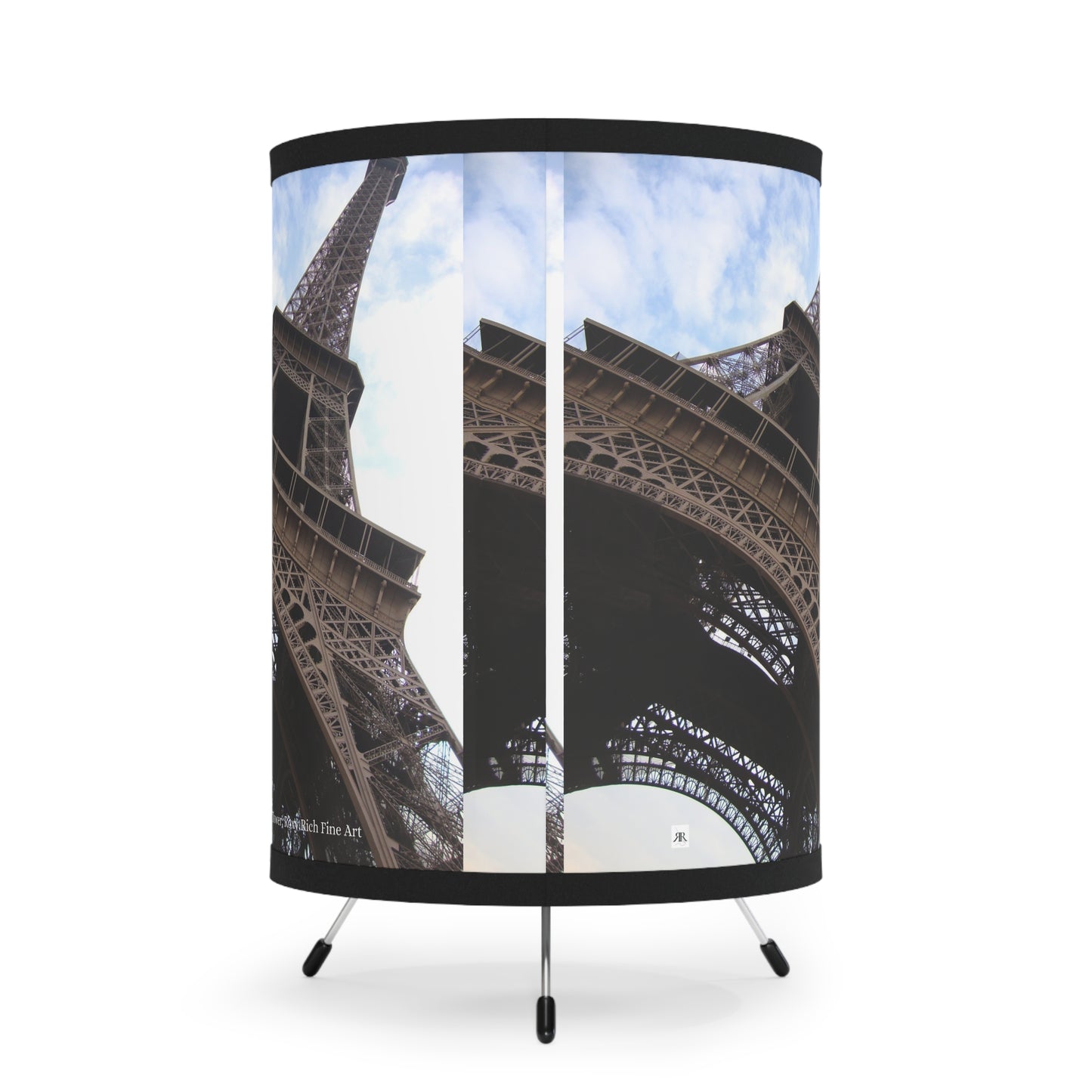 Eiffel Tower (Repeating Photo)Tripod Lamp