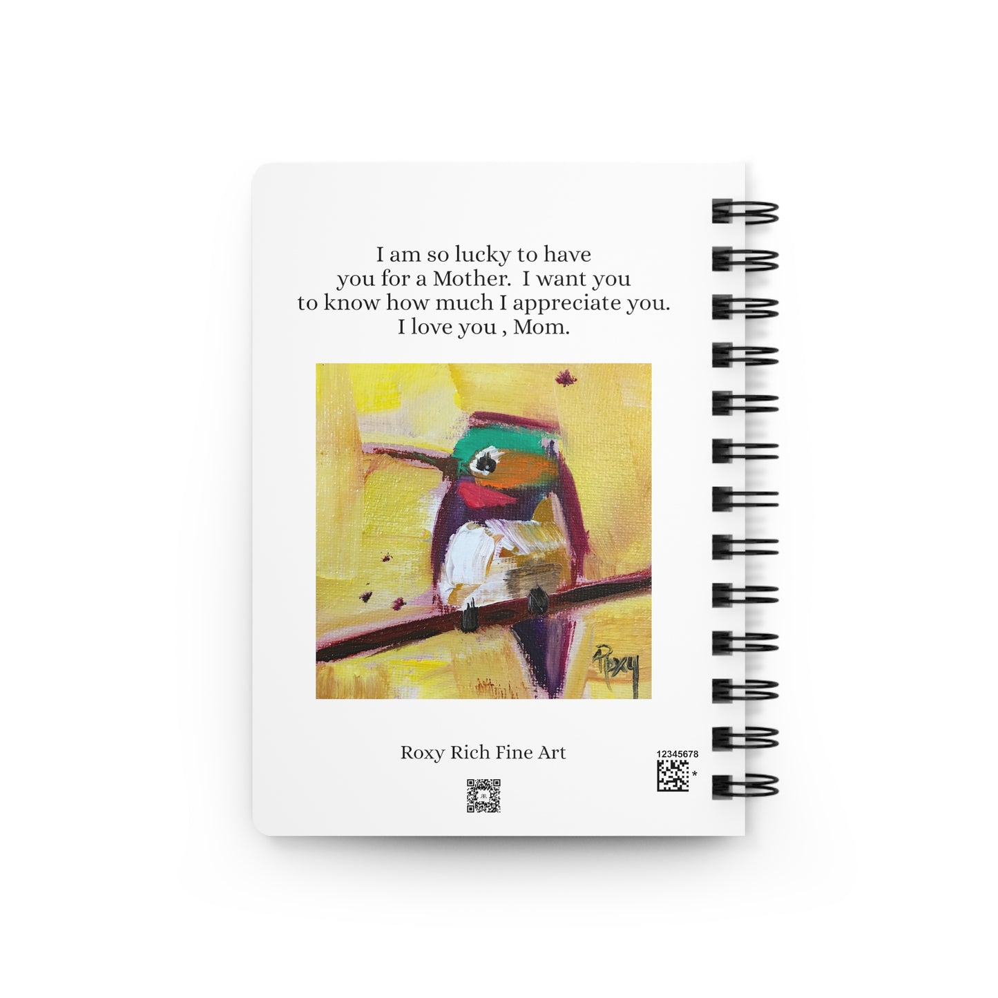 Mom;s Notes- Hummingbirds-With Sentiments Spiral Bound Journal
