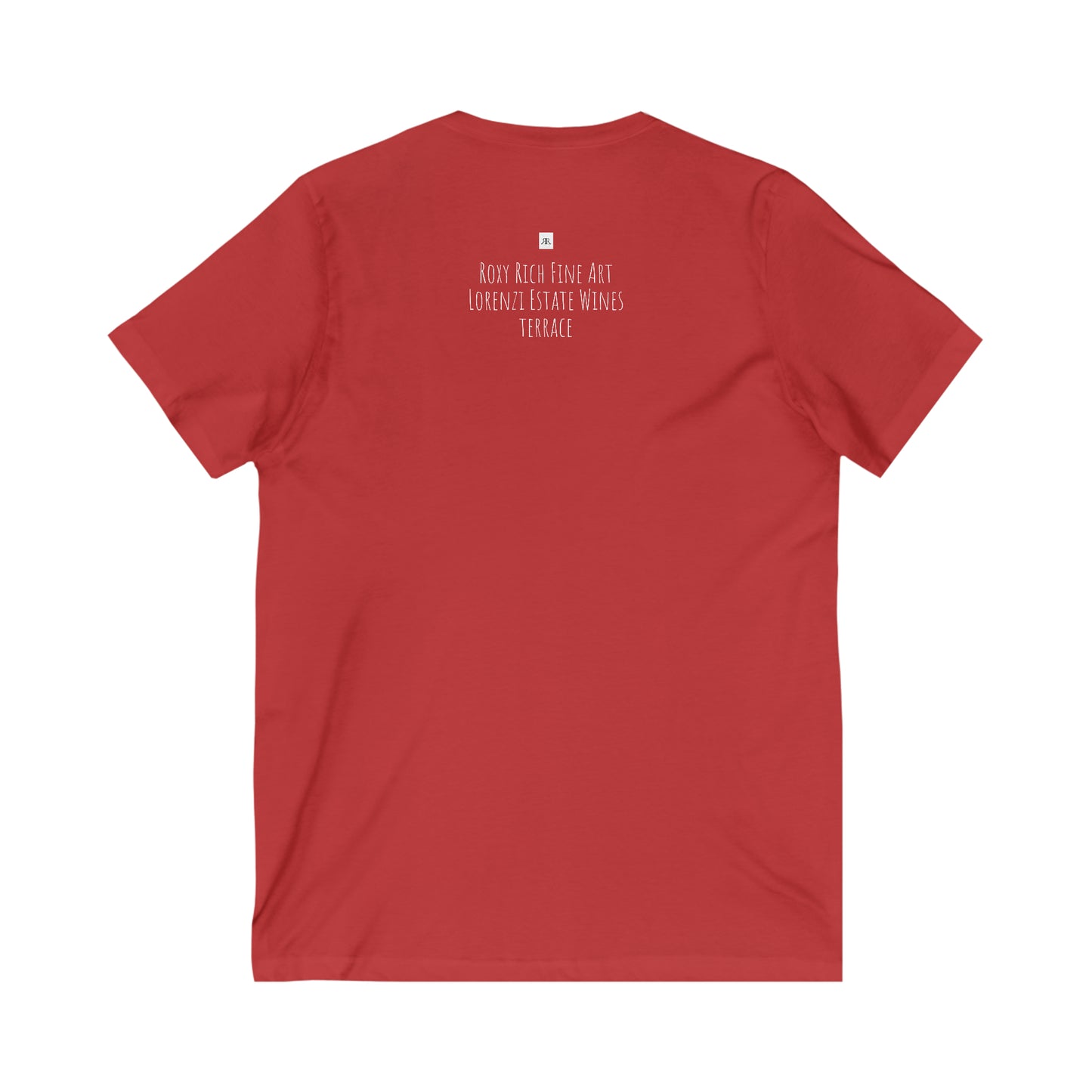 Lorenzi Estate Wines Terrace-Camiseta unisex de manga corta con cuello en V