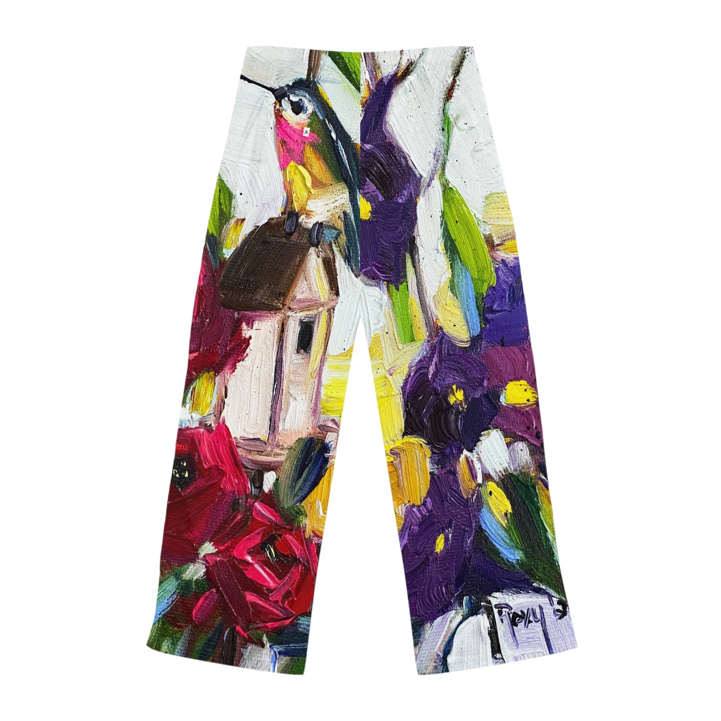 Pajama Pants - Hummingbird by the Window- Women's Pajama Pants