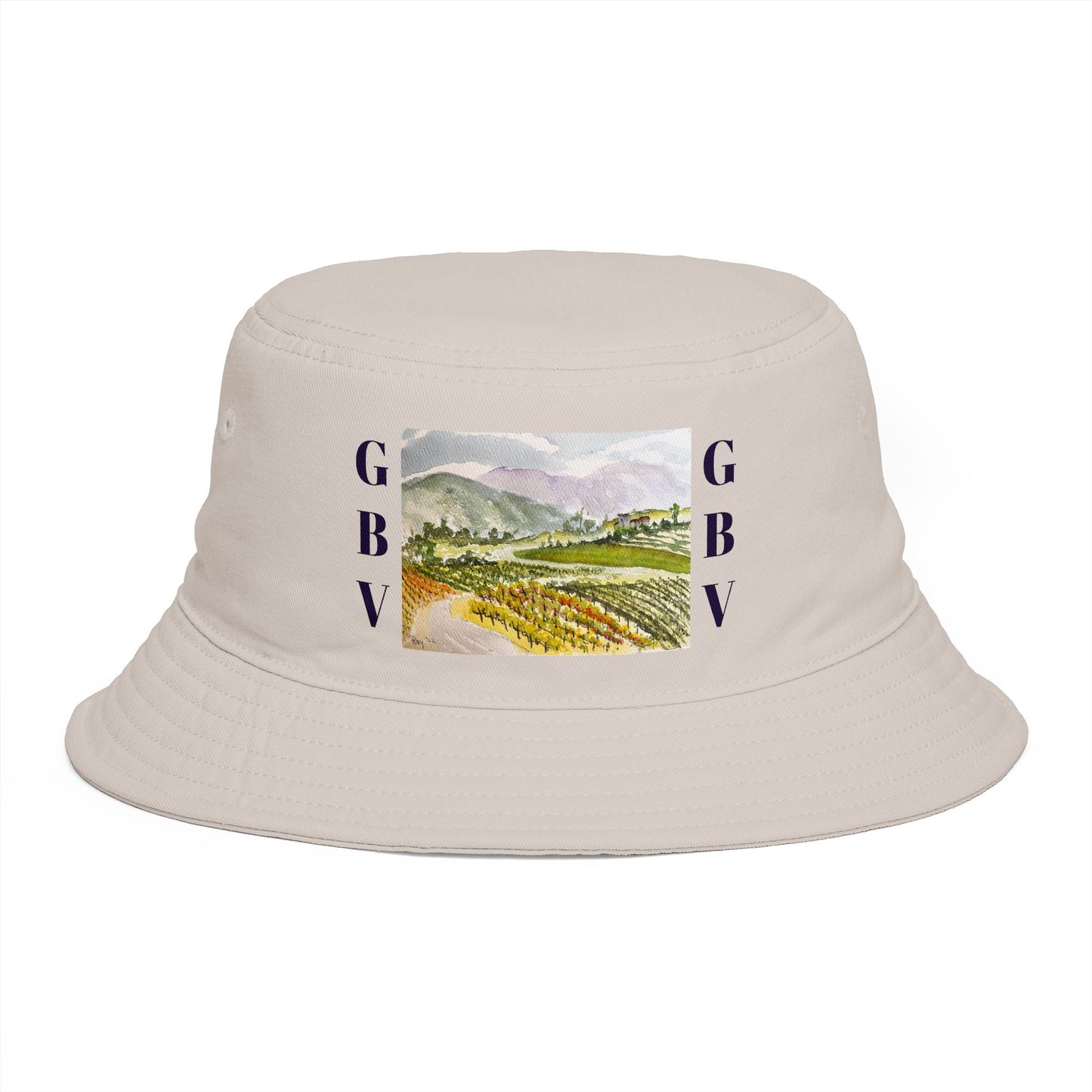 Roxy Rich Fine Art -Road Down from the Villa-GBV- Bucket Hat — Stylish Durable Travel Hat