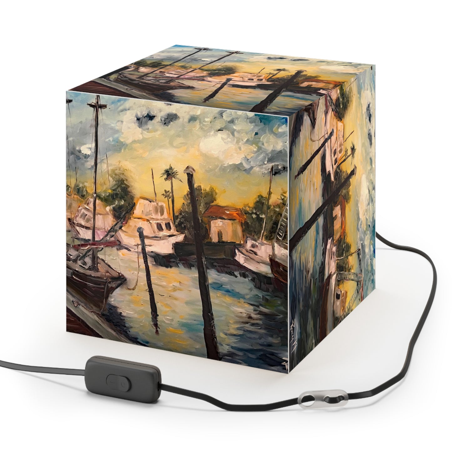 Jeanne's Harbor Cube Lamp
