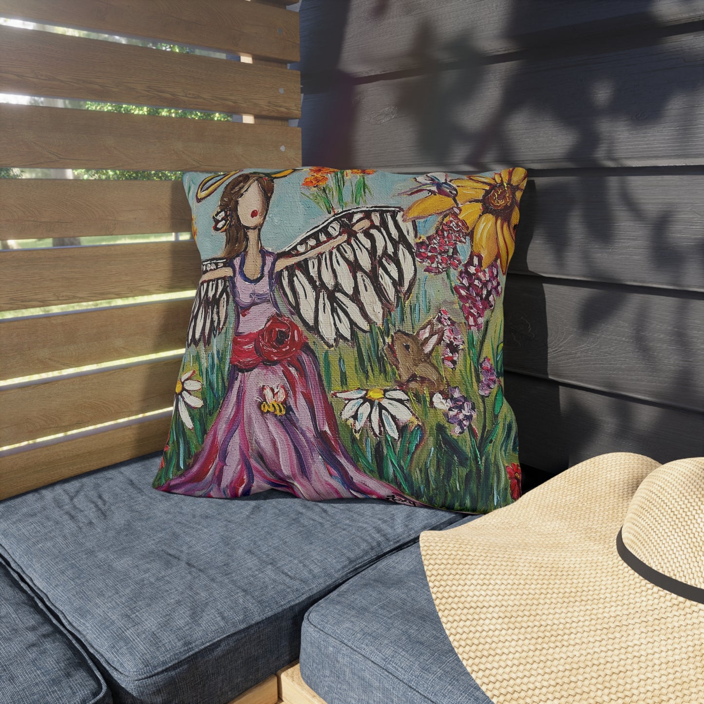 Garden Angel Outdoor Pillows