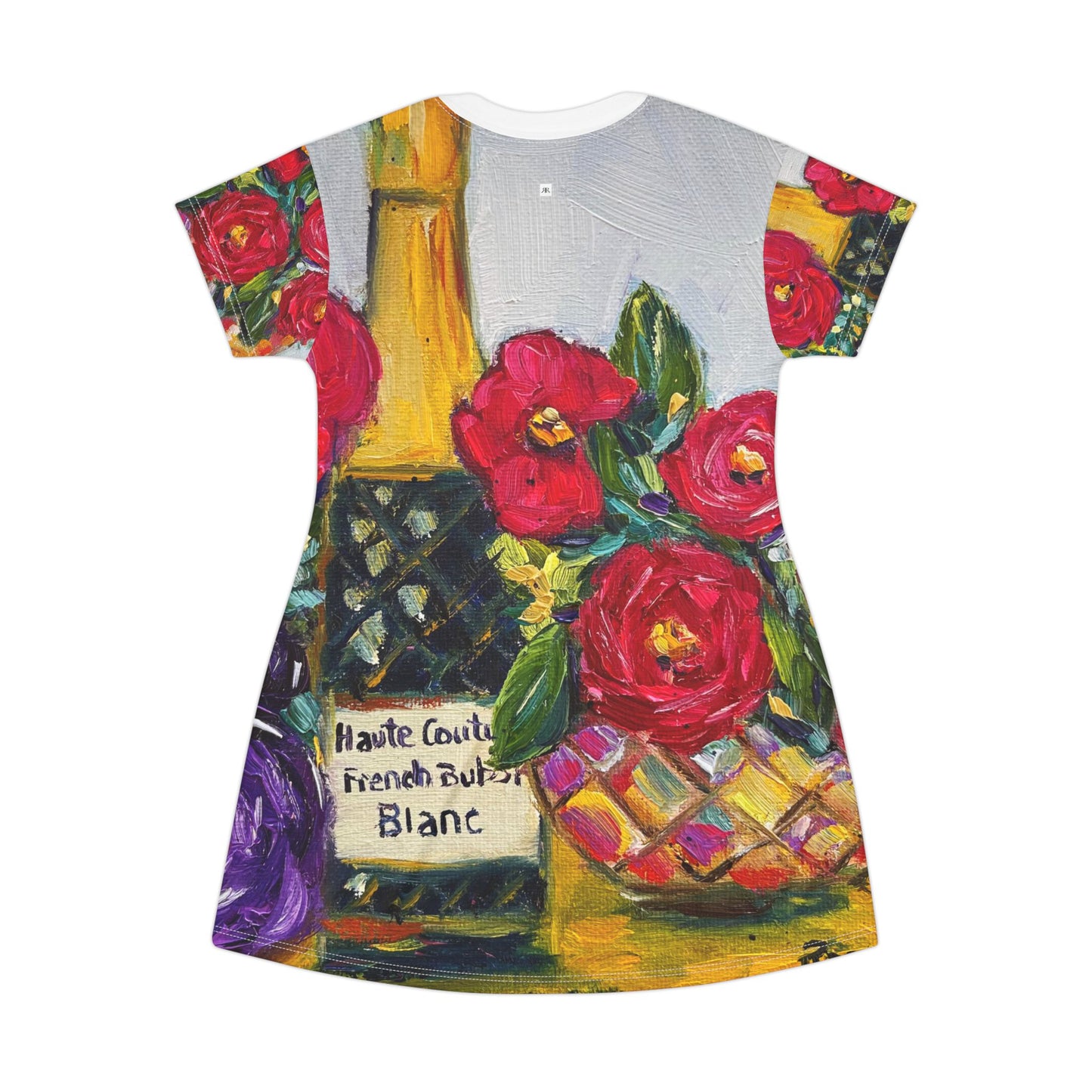 T-Shirt Dress (AOP)-French Bubbles